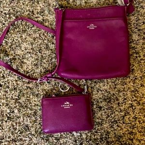 Coach purse and wallet